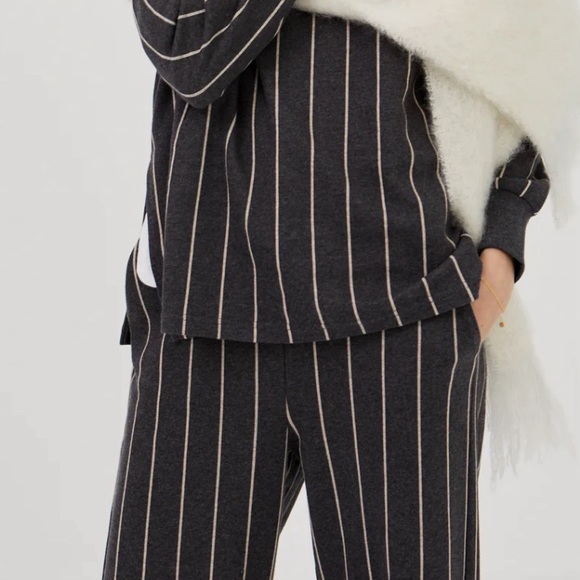 Mus & Bombon Lumbier Pants - Anthracite Stripe - Picture 3 of 3